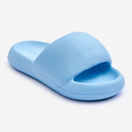 Plateau-Slipper aus leichtem Schaumstoff für Damen Blau Milton 1