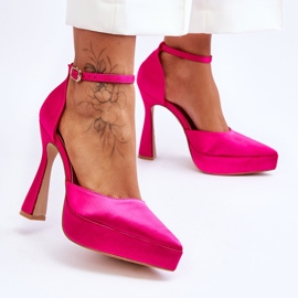 Modische High Heel Pumps Fuchsia Madness rosa 2