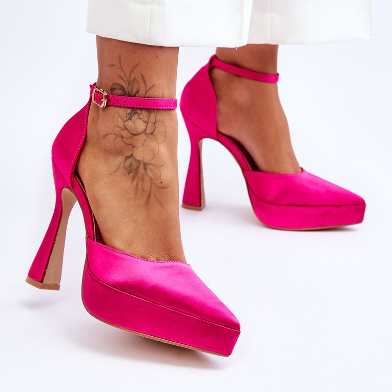 Modische High Heel Pumps Fuchsia Madness rosa 2