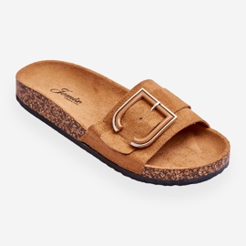 Camel Festil Wildleder Plateauschuhe für Damen braun 2
