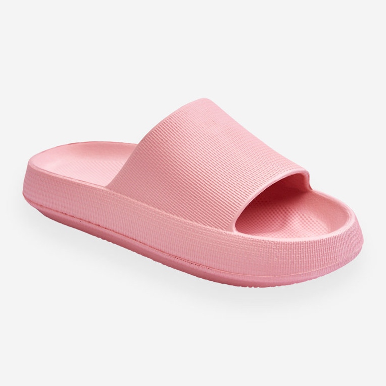 Modische leichte Flip-Flops auf einer massiven Sohle Pink Rebel rosa 1