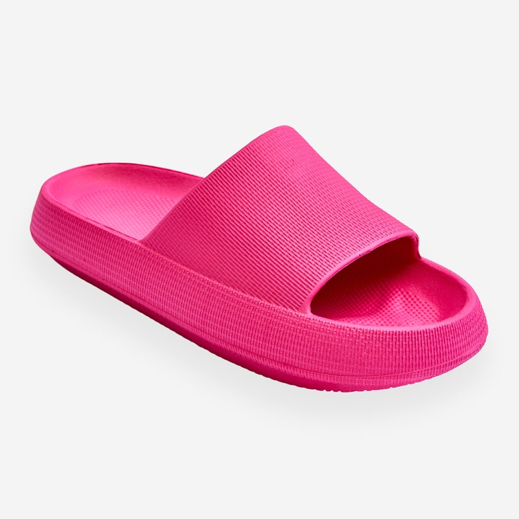 BM Modische leichte Flip-Flops auf einer Fuchsia Rebel Massive-Sohle rosa 1