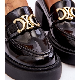 S.Barski Modische Pumps mit massivem Absatz Schwarz Imani 4