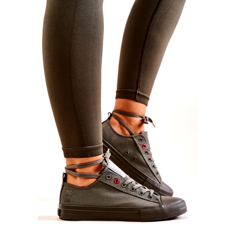 Niedrige Turnschuhe Big Star JJ274004 Khaki grün 4