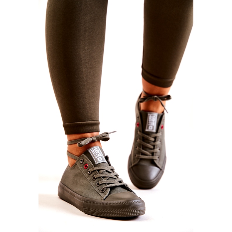 Niedrige Turnschuhe Big Star JJ274004 Khaki grün 5