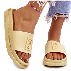 Damenhausschuhe Big Star JJ274A305 Gelb 4