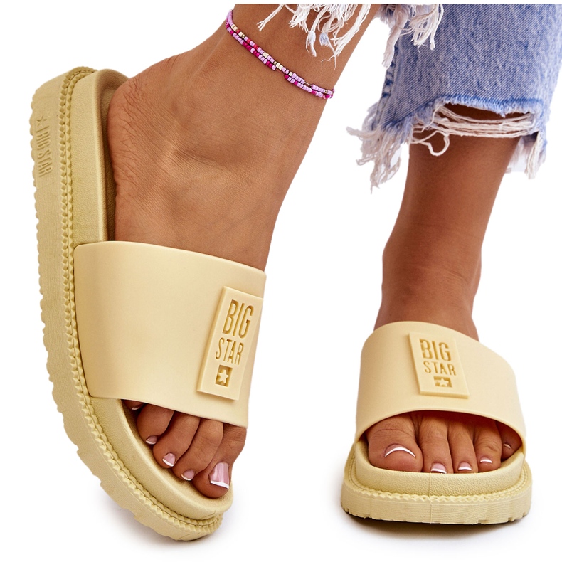 Damenhausschuhe Big Star JJ274A305 Gelb 4