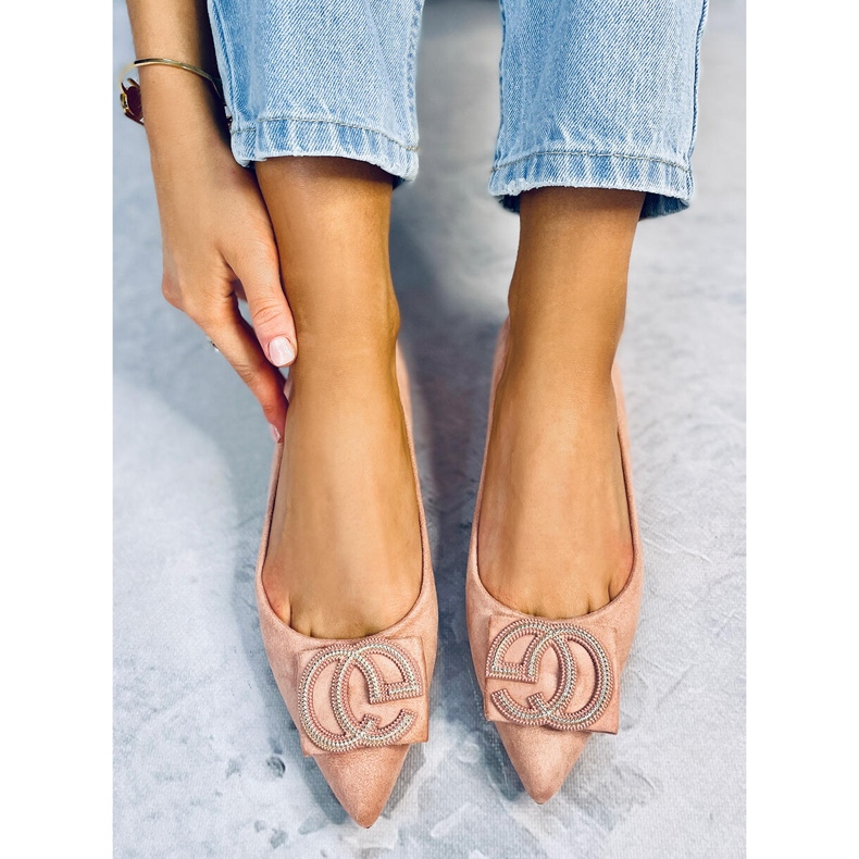 BM Ballerinas mandelrosa Nase FM3107A Pink 2