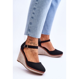 PS1 Klassische Keilsandalen für Damen Schwarz Malani 2