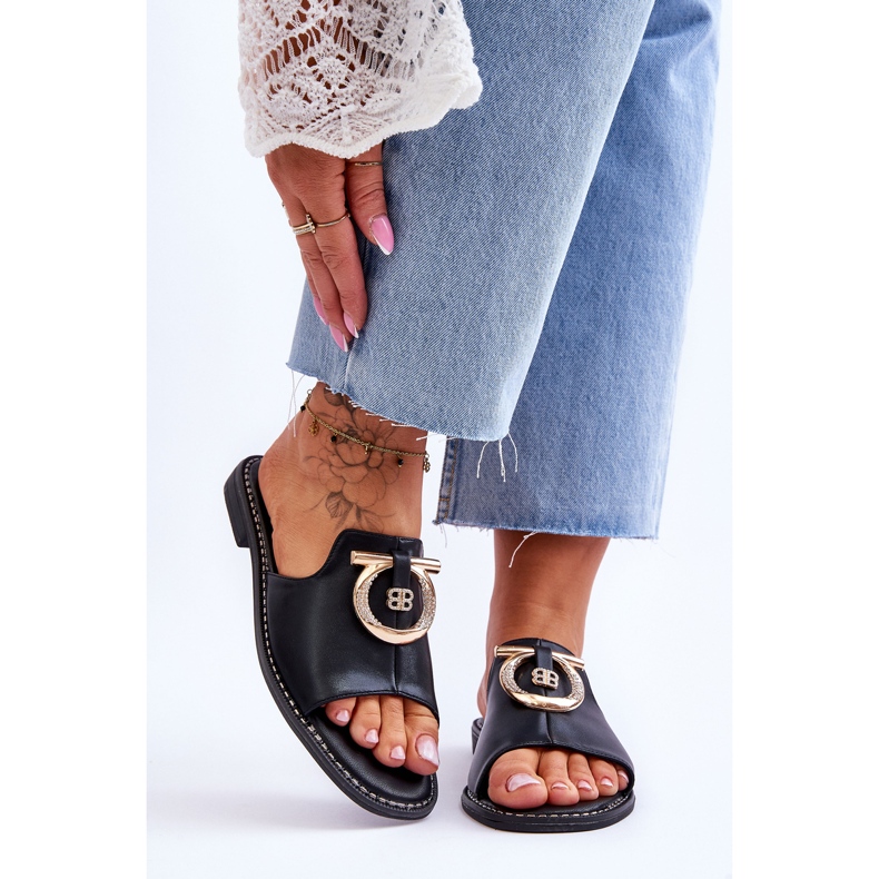 Lederhausschuhe Komfortschuhe S.Barski KV-2775-32 Schwarz 1