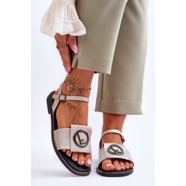 Klassische Damensandalen S.Barski KV-2775-45 Nude beige 1