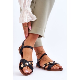 Flache Sandalen S.Barski KV-5541-35 Schwarz 2