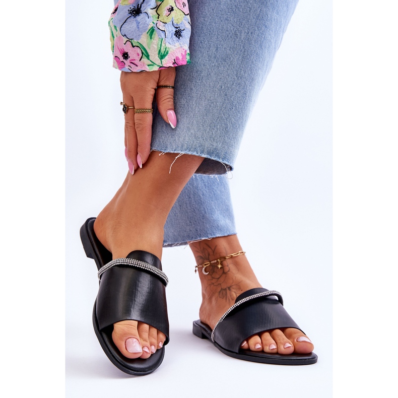 Elegante Flat Heels Schwarz Termen 2