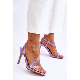 Elegante Slip-On High Heels Lila Colima 2