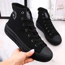 Damenstiefeletten auf der Plattform schwarz Big Star LL274A182 1