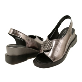 Keilsandalen Gun Metal Filippo DS4469/23 braun 4