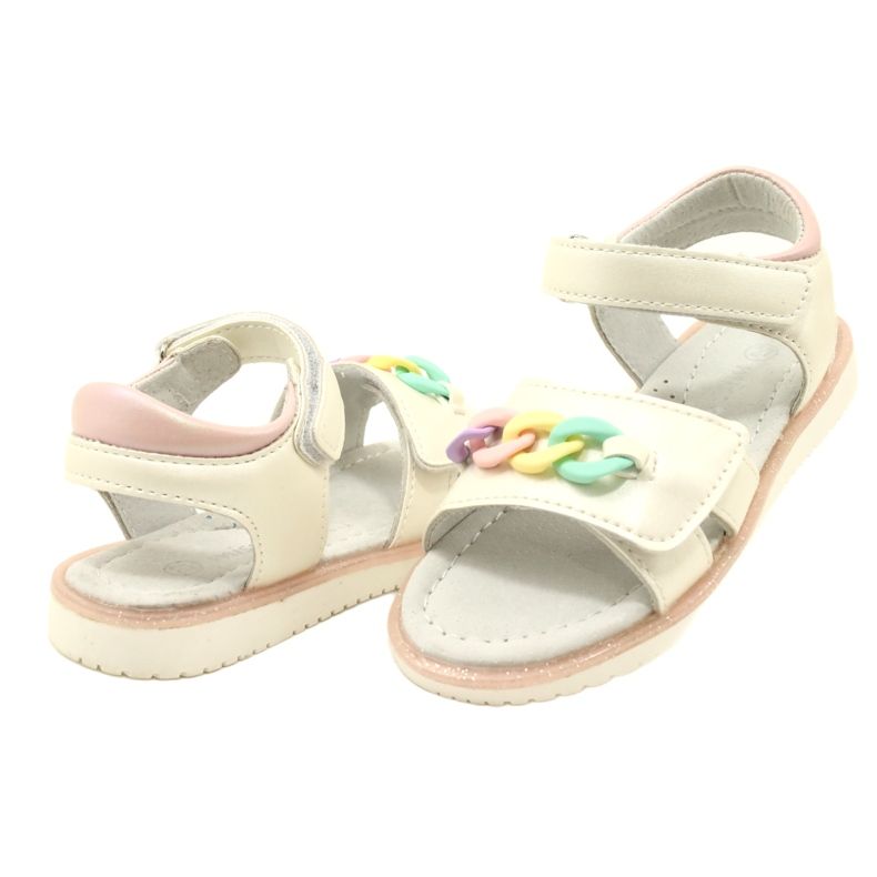 Evento Mädchensandalen mit Kette Miss 23DZ23-5888 beige 4