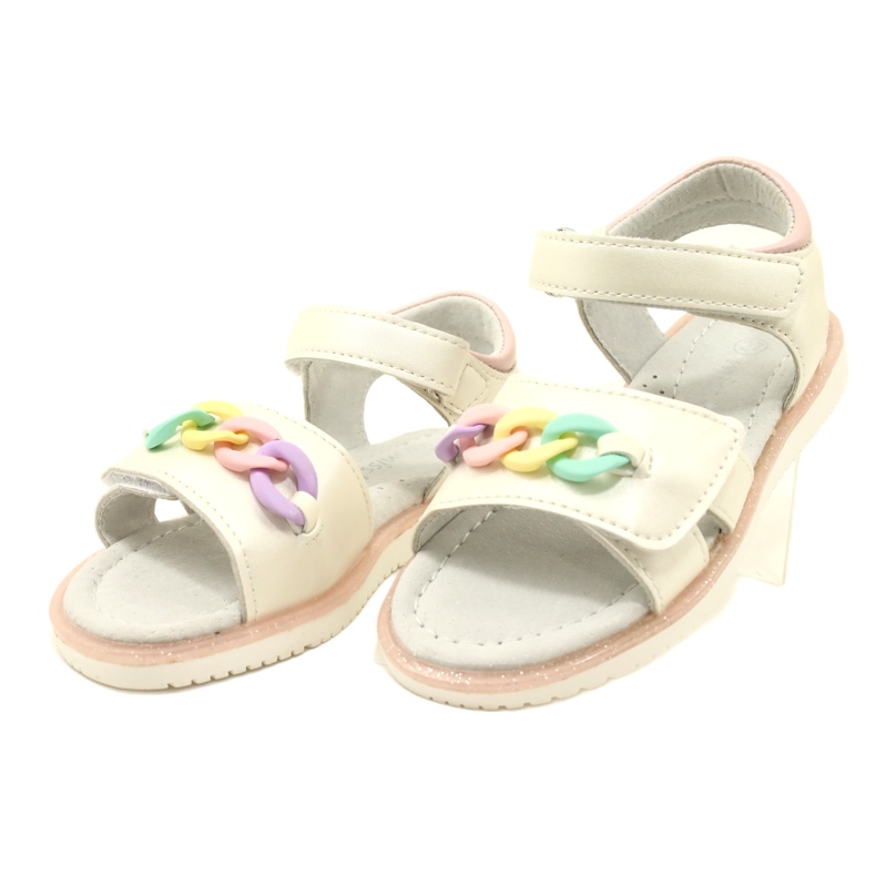 Evento Mädchensandalen mit Kette Miss 23DZ23-5888 beige 3