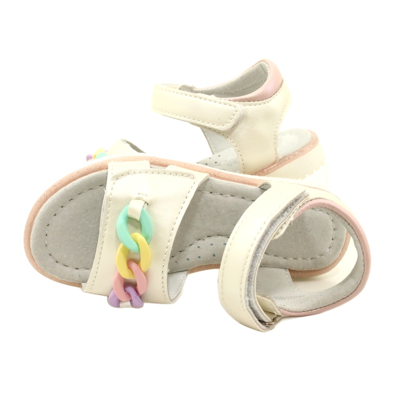 Evento Mädchensandalen mit Kette Miss 23DZ23-5888 beige 5