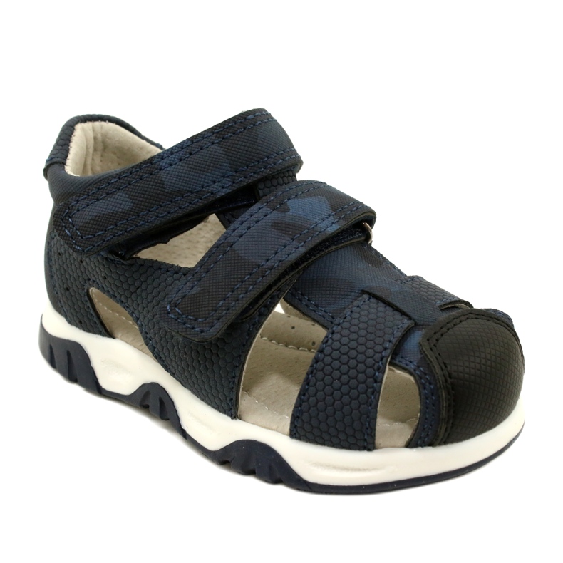 Evento Miss Klettverschluss-Sandalen für Jungen, Marineblau 23DZ23-5909 1