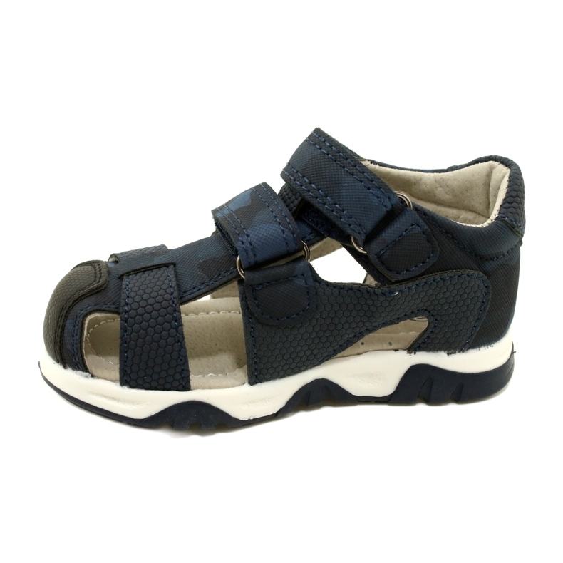 Evento Miss Klettverschluss-Sandalen für Jungen, Marineblau 23DZ23-5909 2