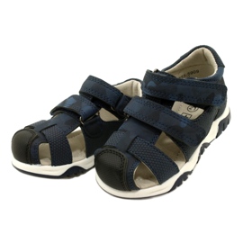 Evento Miss Klettverschluss-Sandalen für Jungen, Marineblau 23DZ23-5909 3