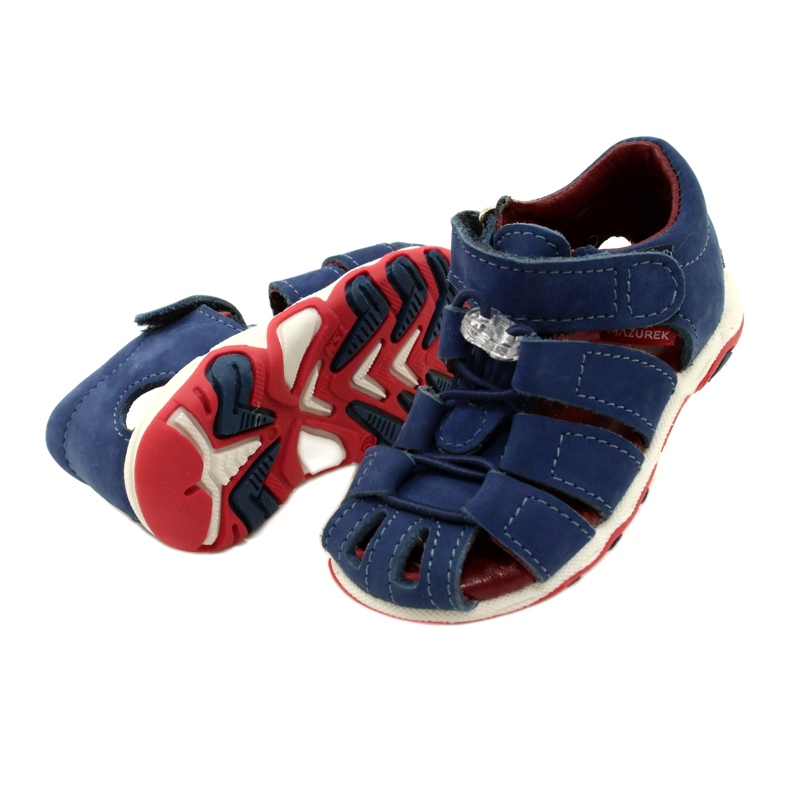 Ledersandalen Jungen Mazurek 1364 Marineblau 4