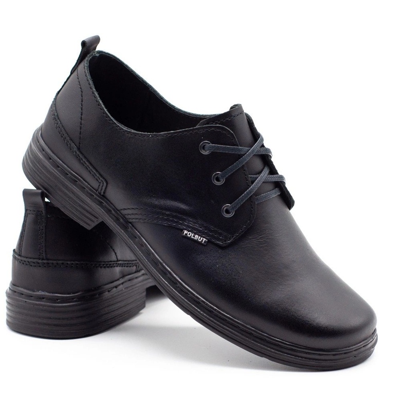Polbut Schwarze Herrenschuhe 191K 3