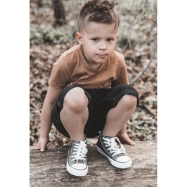 High Green-Khaki-Turnschuhe für Kinder grün 2