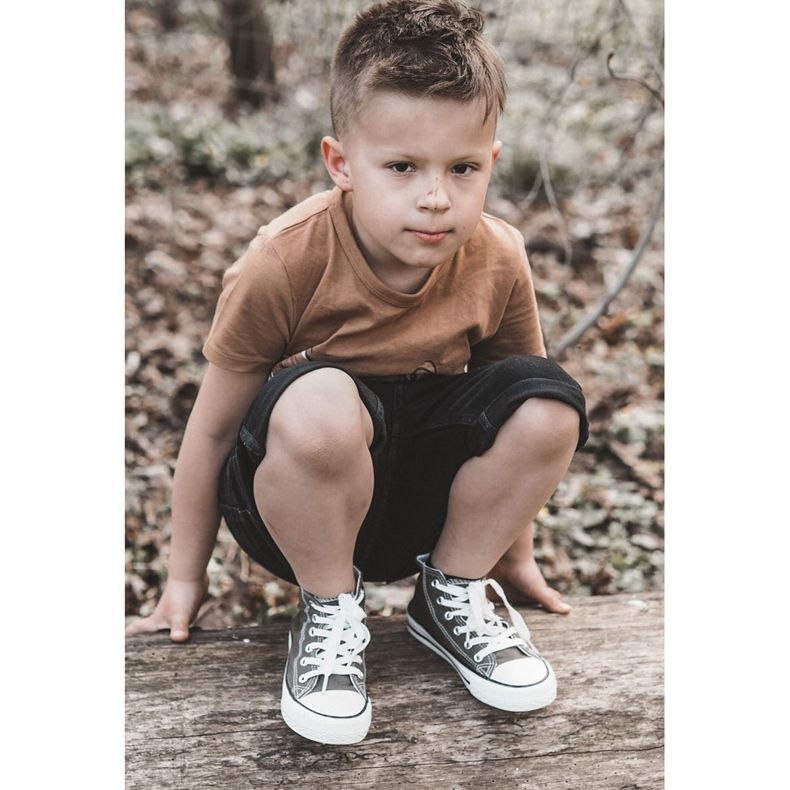 High Green-Khaki-Turnschuhe für Kinder grün 2