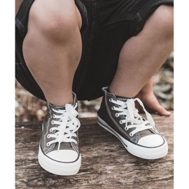 High Green-Khaki-Turnschuhe für Kinder grün 3