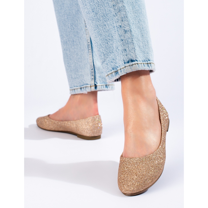 W. Potocki Goldbrokat-Ballerinas von Potocki golden 1