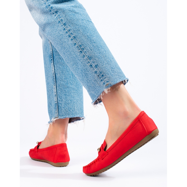Rote Loafer für Damen von Shelovet 1