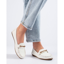 Weißer klassischer Shelovet Damen-Slipper 2