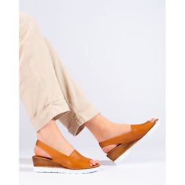 W. Potocki Damen Keilsandalen braun Potocki 1