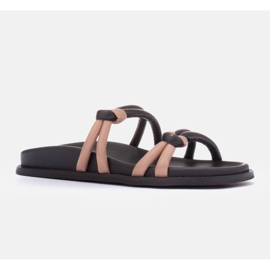 Marco Shoes Pantoffeln mit Tubelare-Riemen schwarz 1