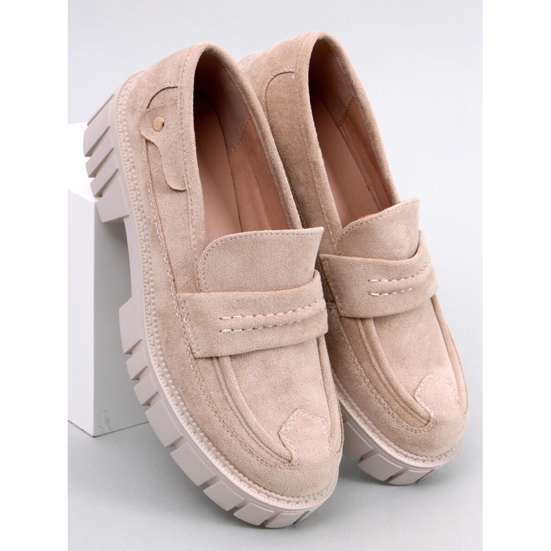 Plateau-Loafer von Chandra Beige 1