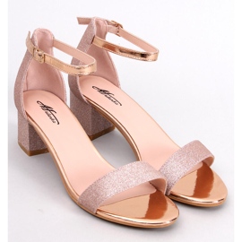 Costello Champagner Absatzsandalen golden 1