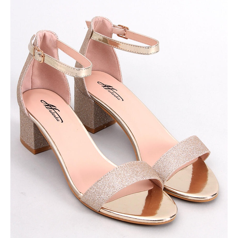 Costello Gold Absatzsandalen golden 1