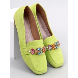 Davitian Green Strass-Loafer grün 1