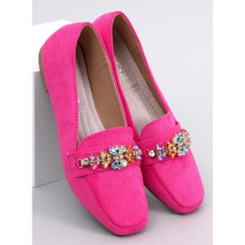 Davitian Strass Loafer Fuchsie rosa 1