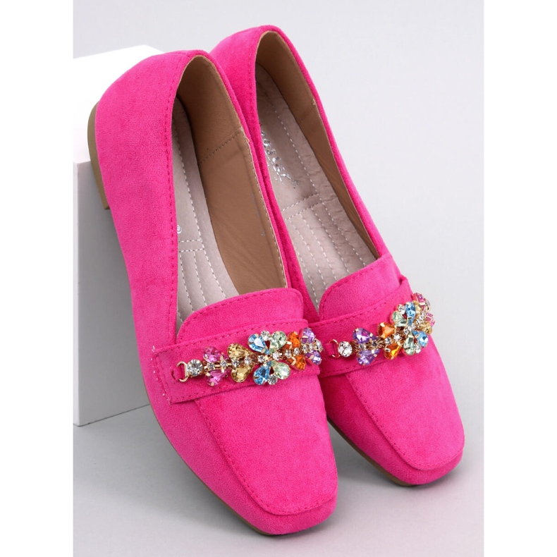 Davitian Strass Loafer Fuchsie rosa 1