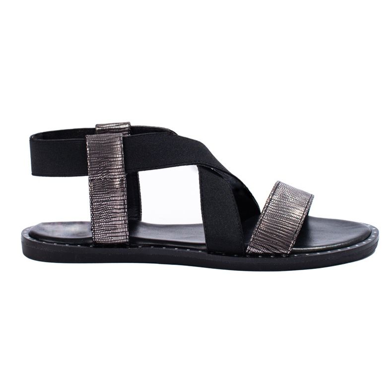 Goodin Bequeme schwarze Sandalen 2