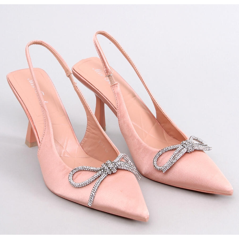 Pumps mit offenem Absatz von Hannah Champagne rosa 1