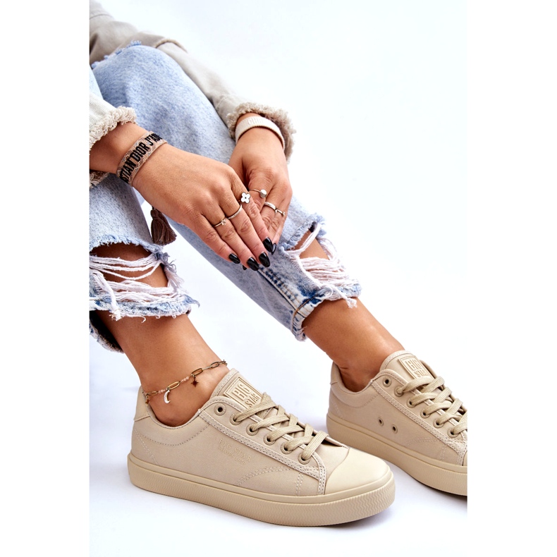 Klassische niedrige Sneakers Big Star LL274094 Beige 1
