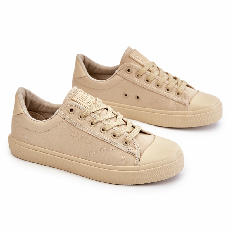 Klassische niedrige Sneakers Big Star LL274094 Beige 4
