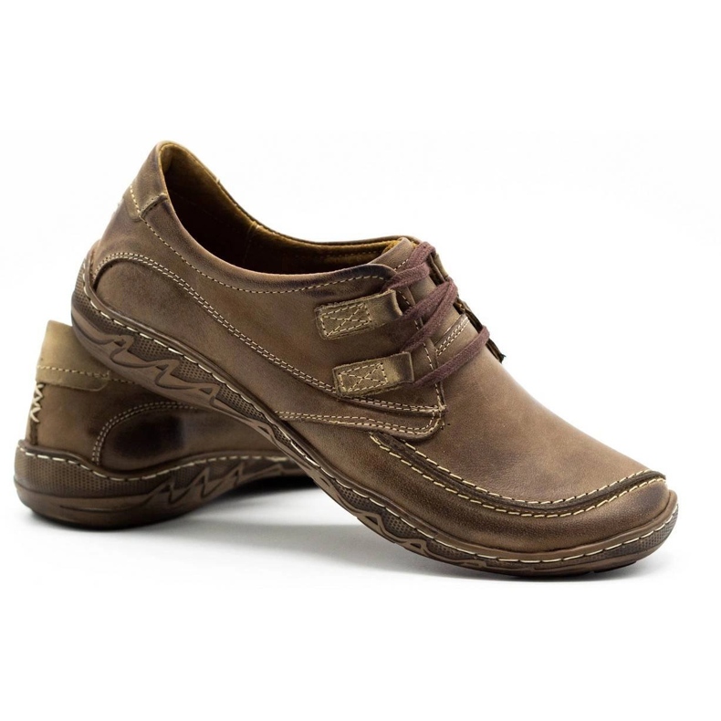 KOMODO Herren-Lederschuhe 583 Braun 4