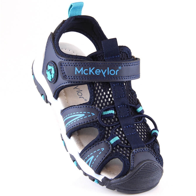 McKeylor 47702 marineblaue Sandalen für Jungen mit Klettverschluss 1
