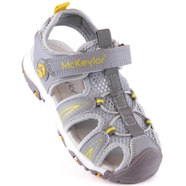 Graue McKeylor 47702 Sandalen für Jungen mit Klettverschluss 1