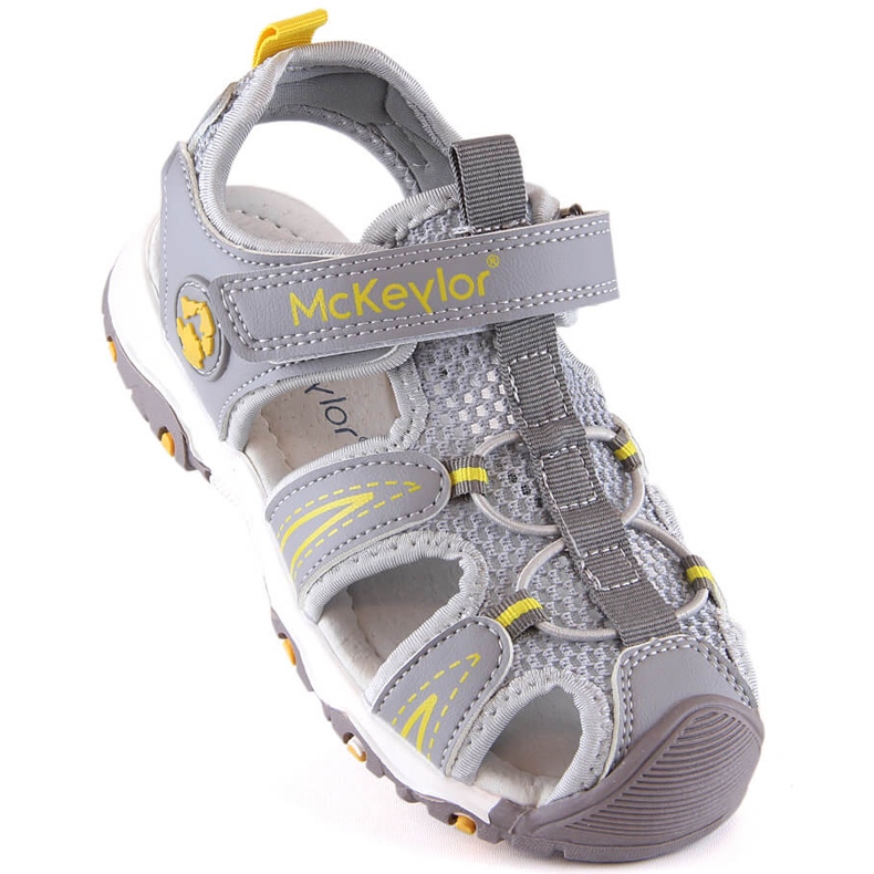 Graue McKeylor 47702 Sandalen für Jungen mit Klettverschluss 1